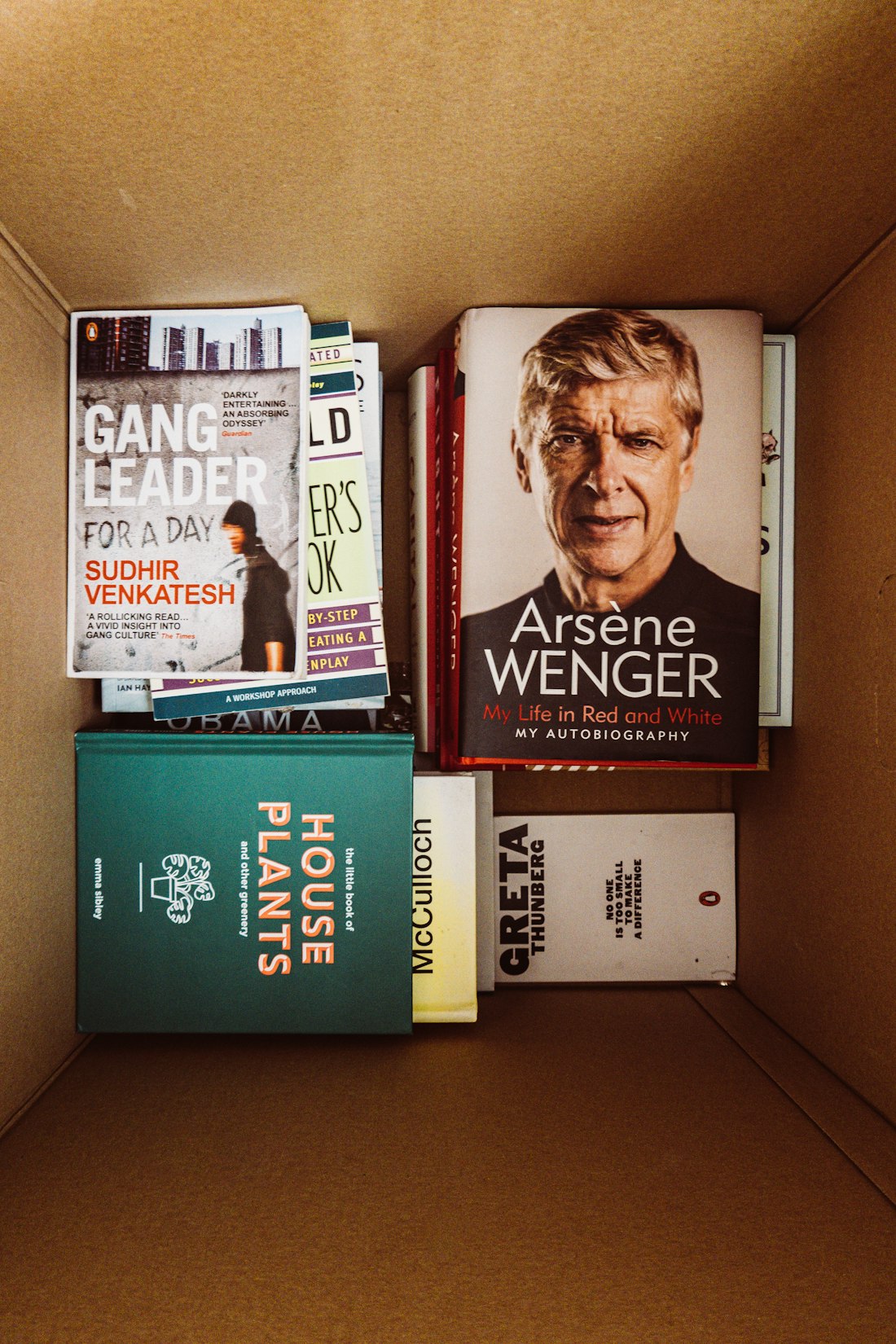 Sorgfältig gepackter Umzugskarton mit Büchern – Verpackungsservice Braunschweig